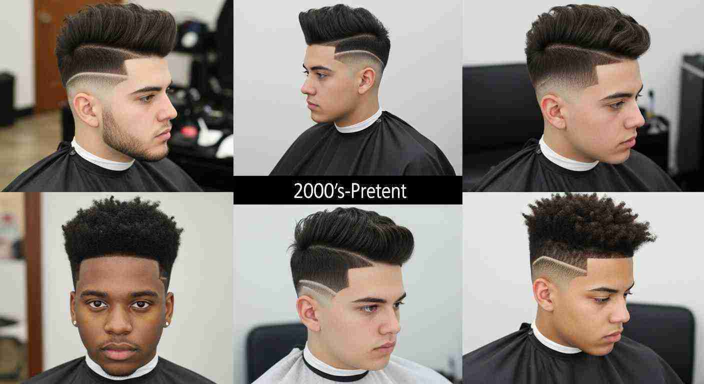 Buzz Cut Styles for Men complete haircut guide 1 . A collage showcasing various men's hairstyles, including short, medium, and long styles in different colors and textures.
