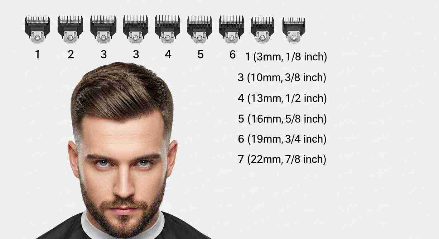 Buzz Cut Styles for Men complete haircut guide 27 A visual comparison chart displaying a man's hair styled in various ways, showcasing different haircuts and styles.