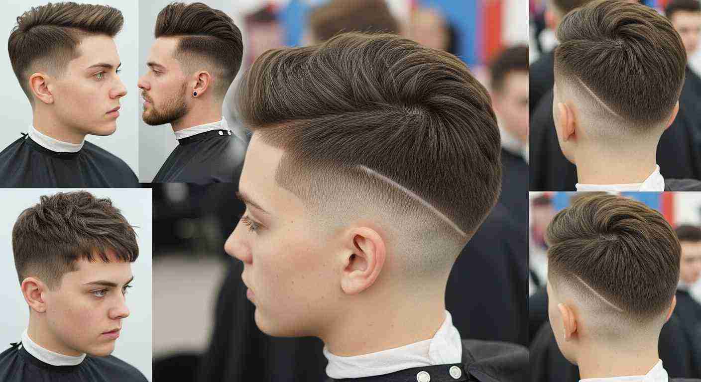 Buzz Cut Styles for Men complete haircut guide 5 1. A collage showcasing various styles and textures of a man's hair, highlighting diversity in haircuts and grooming.