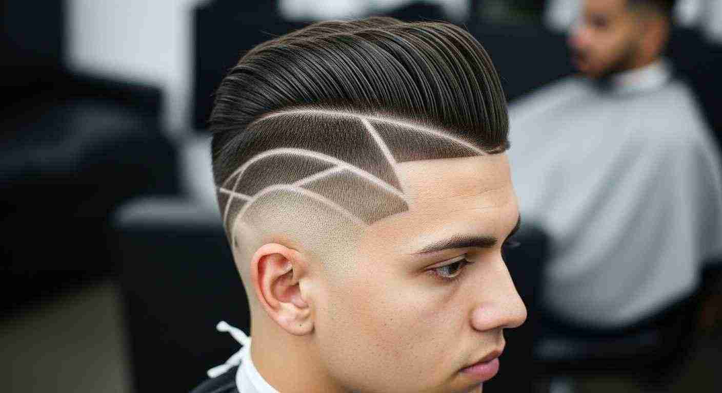 High Top Fade Hairstyles That Instantly Boost Confidence 1 in this image a young man show his Surgical Lines, Designs & Unique Parting Placement