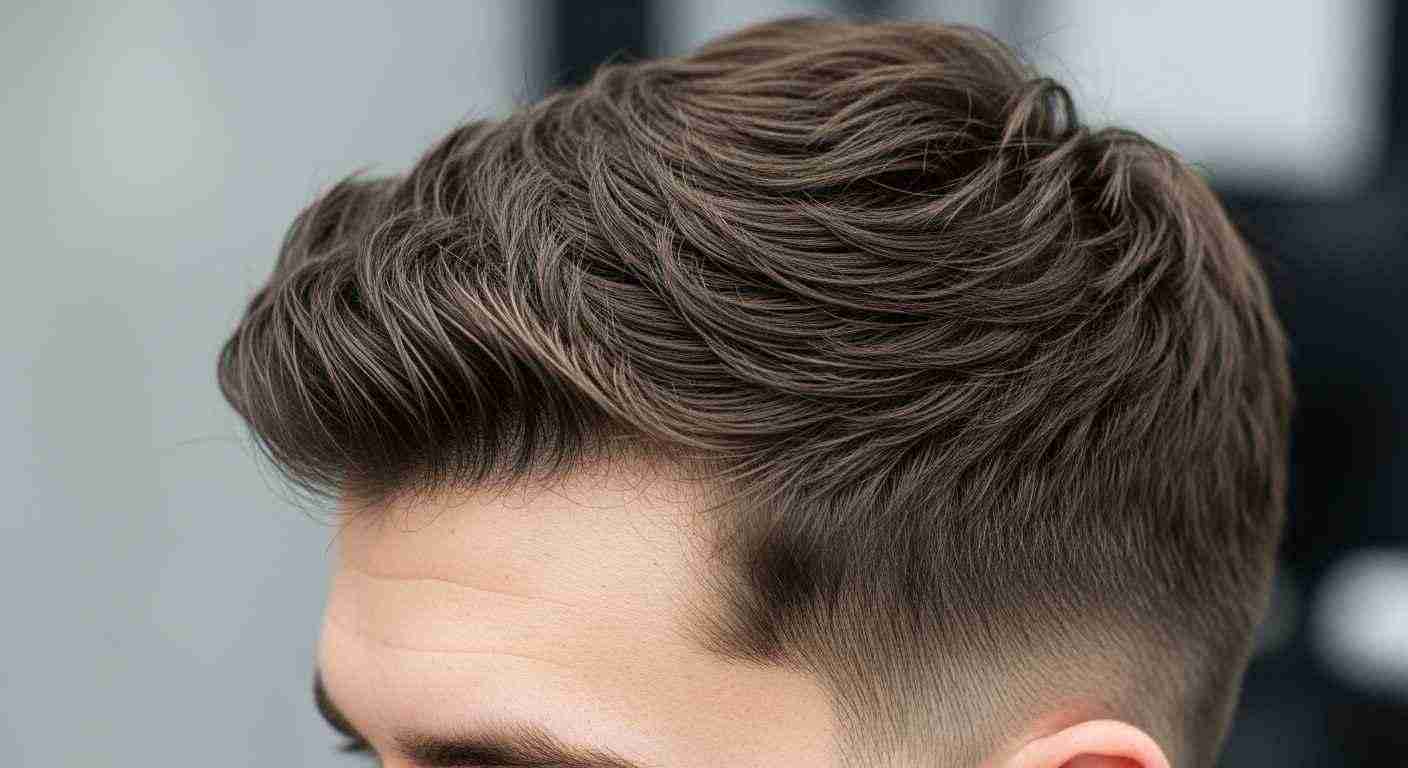 Short Haircuts for Men Barber Approved Styles You Must Try 11 A bearded man with a short haircut shown before and after a hairstyle change, highlighting his hair type and texture.