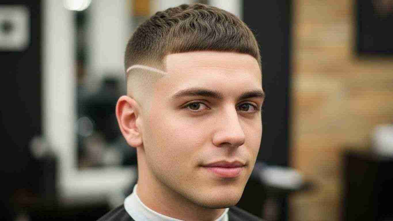 A man with a shaved head and undercut, showcasing a classic Boosie Fade for a clean and confident look. 