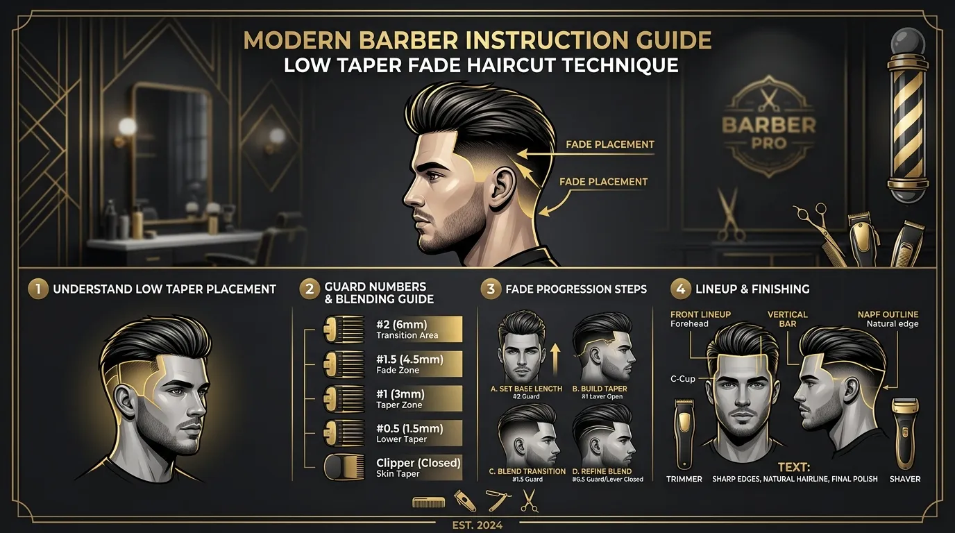 Low Taper Fade UK: 9 Styles, Guard Sizes & Mistakes to Avoid 27 what to say for a low taper fade haircut
