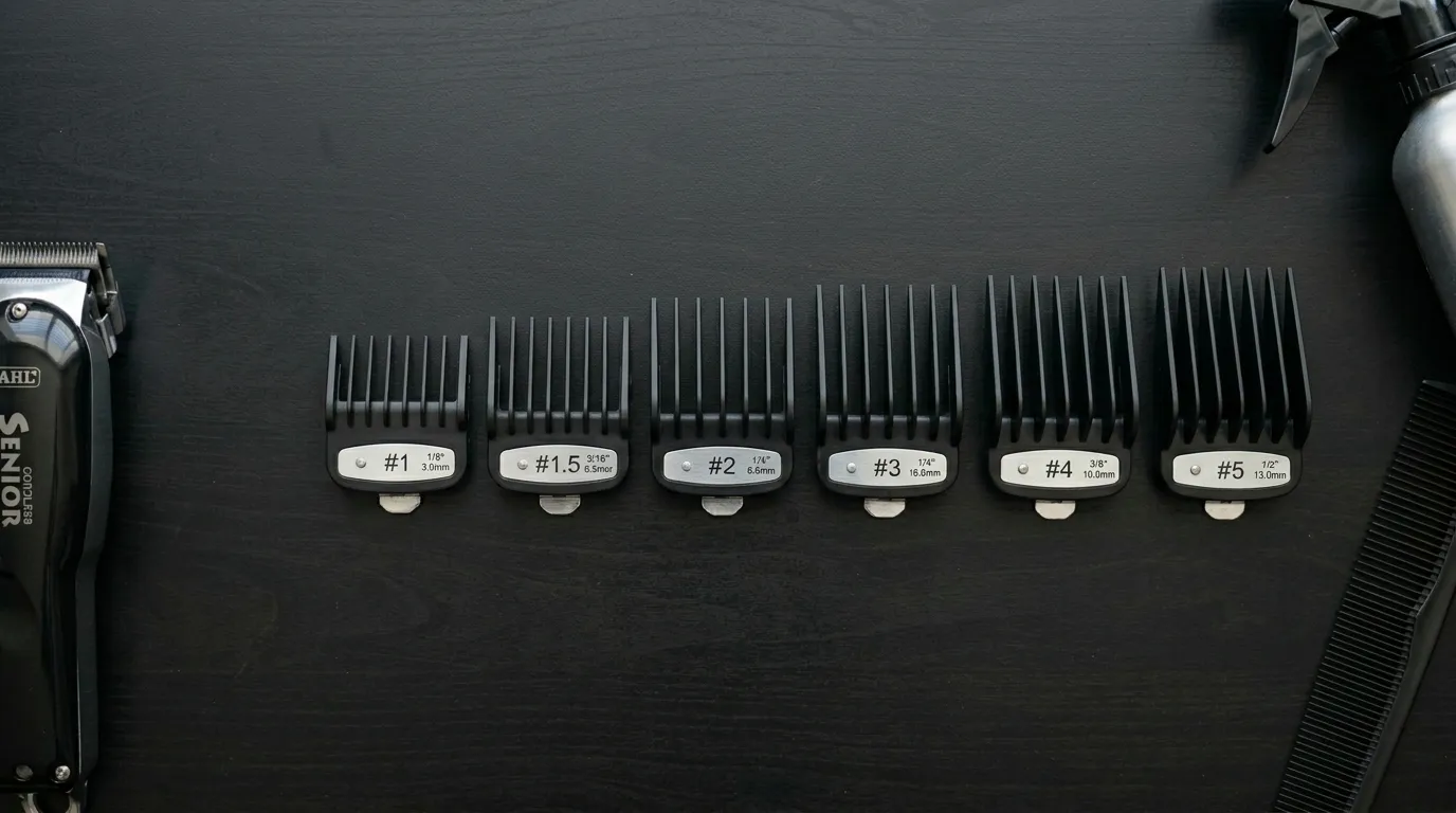 Skin Fade UK: 7 Styles, Guard Sizes & Mistakes to Avoid 1 skin fade clipper guard sizes blade to number 4 UK barber clippers