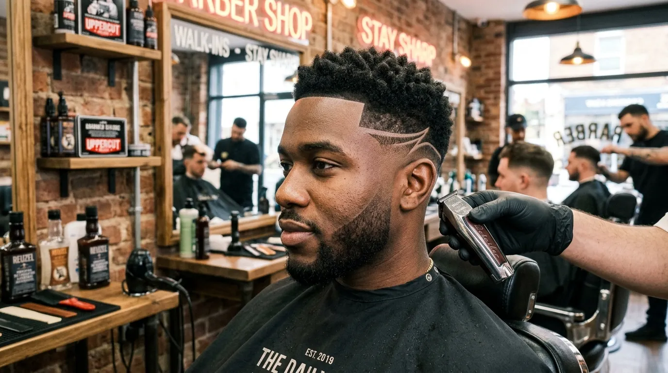 Low Taper Fade UK: 9 Styles, Guard Sizes & Mistakes to Avoid 19 low taper fade with lineup and hair design