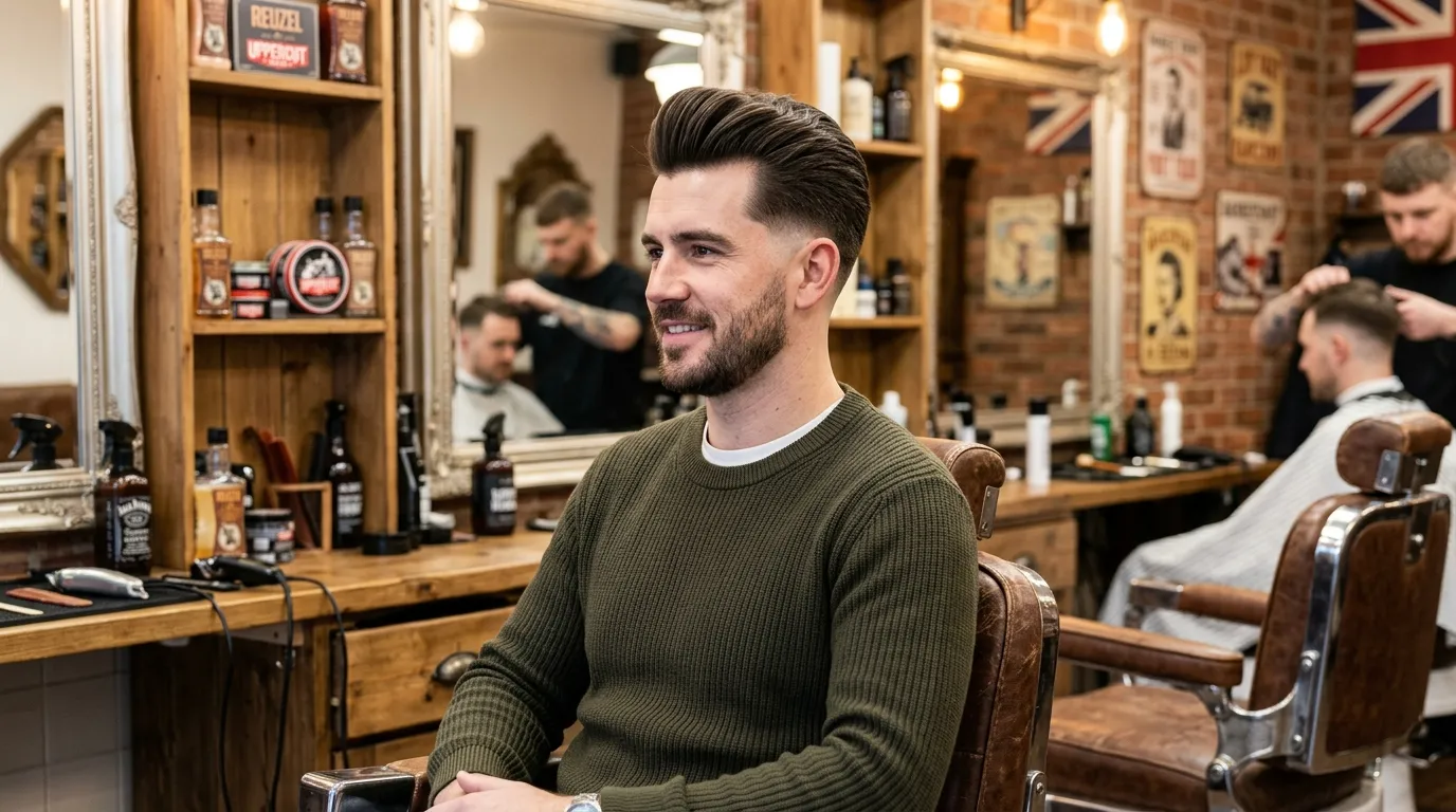 Taper Fade UK: 5 Styles, Guard Sizes & What to Ask Your Barber 5 taper fade quiff style UK men mid taper clean sides