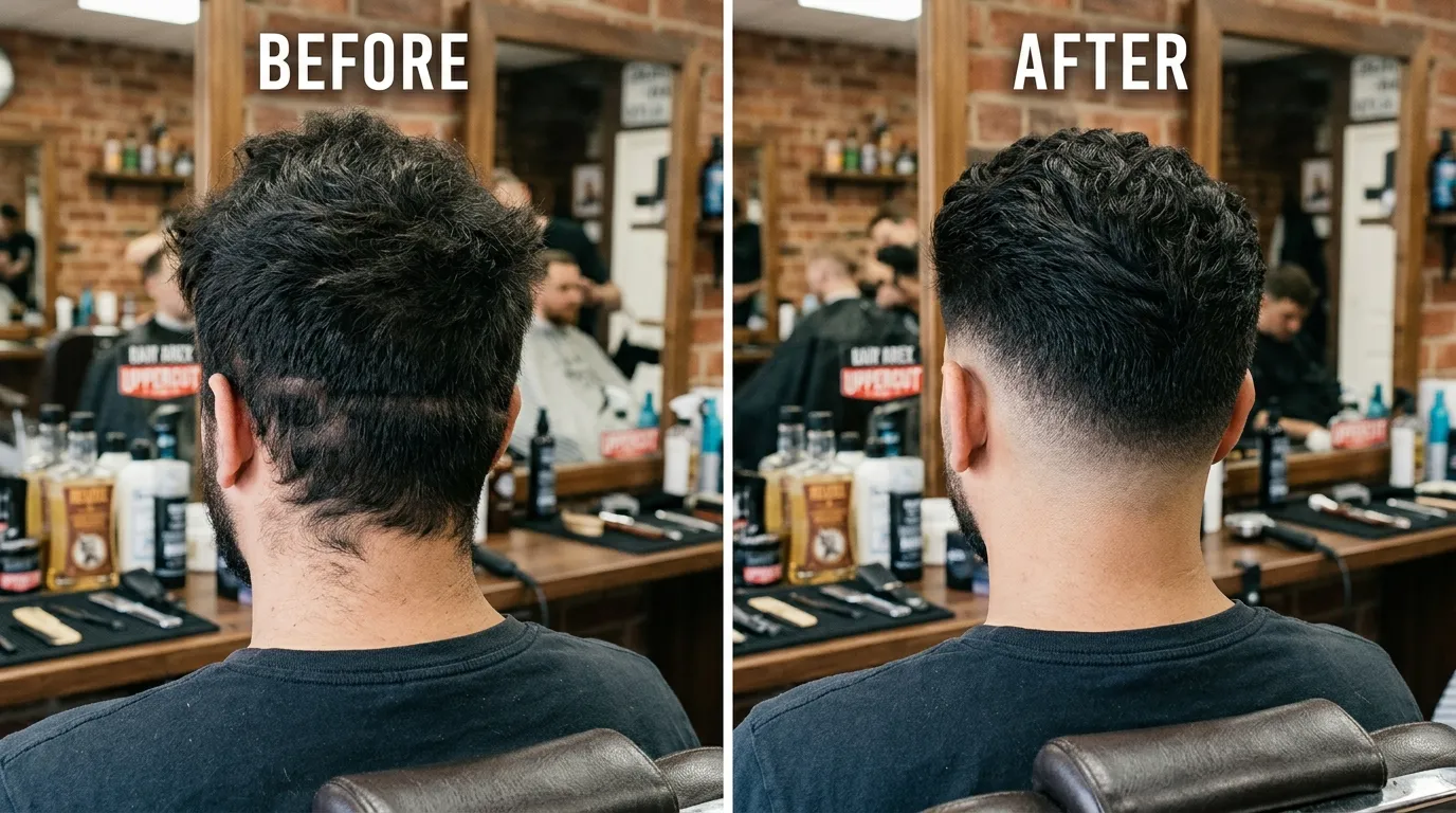 correct vs incorrect blend low taper fade thick hair UK