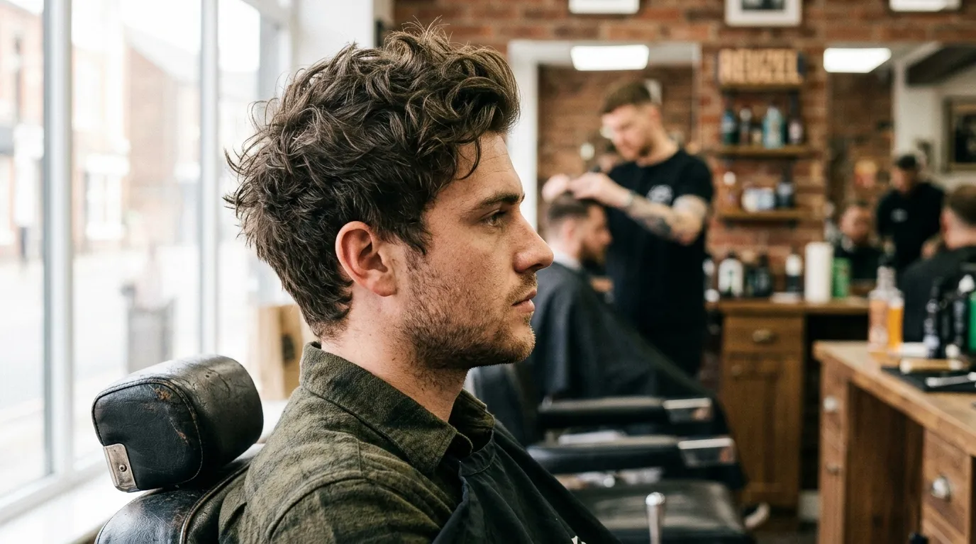 Textured Brush-Up Hairstyle UK: 6 Styles, Zero Flat Spots 13 messy textured brush up UK natural finish barbershop