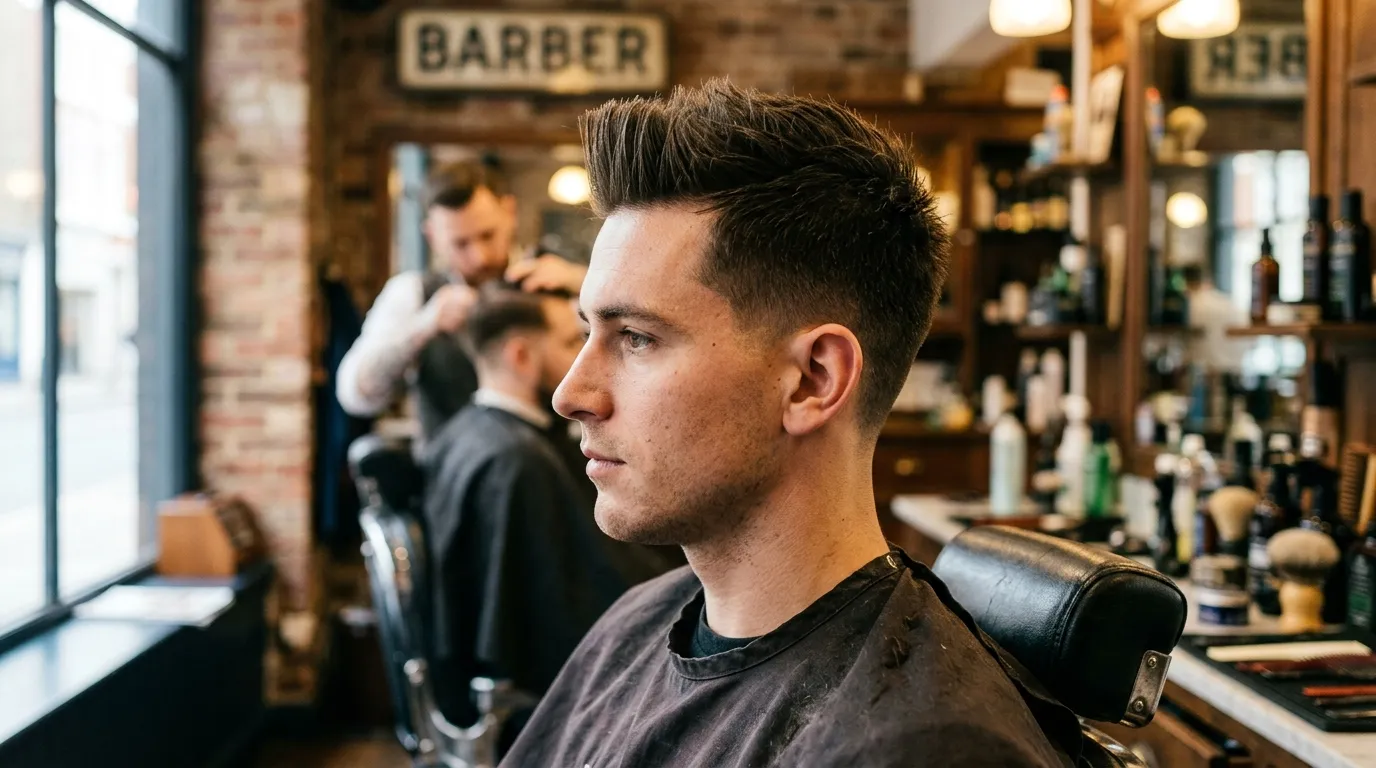 Textured Brush-Up Hairstyle UK: 6 Styles, Zero Flat Spots 15 short structured textured brush up UK fine hair barbershop