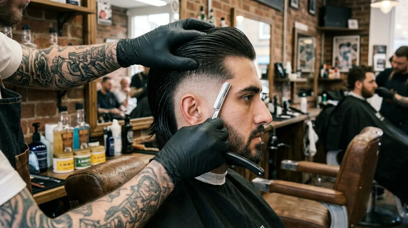Burst Fade Mullet Straight Hair UK: 5 Styles, Zero Flip 5 skin burst fade mullet straight hair slicked back UK