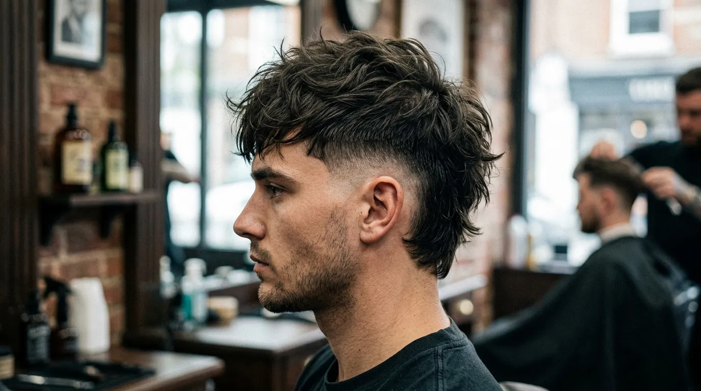 skin wolf cut burst fade UK hairstyle
