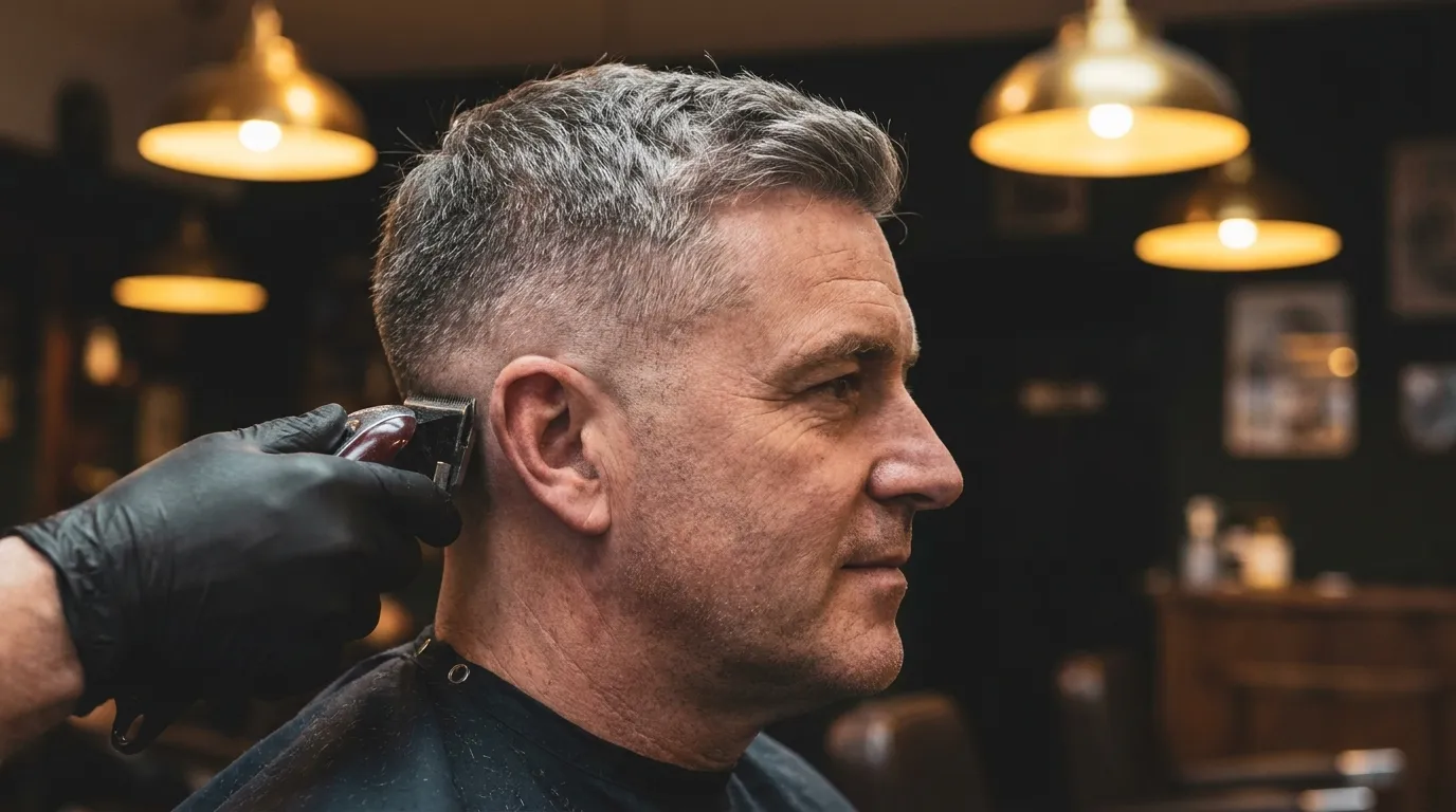 Crew Cut vs Buzz Cut UK: 7 Key Differences & Guard Sizes 1 crew cut guard sizes UK barber taper sides 2026